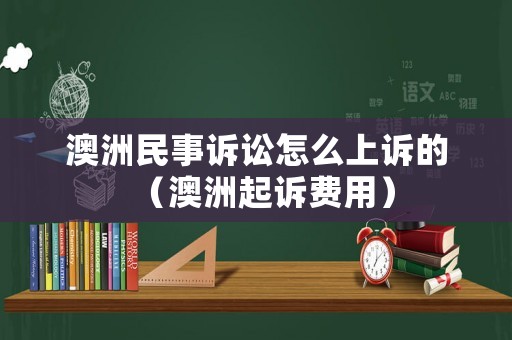 澳洲民事訴訟怎么上訴的（澳洲起訴費用）