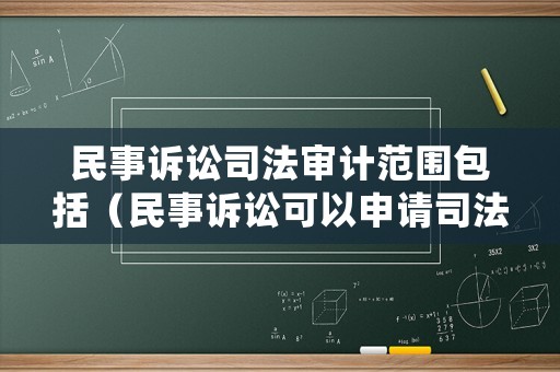 民事訴訟司法審計范圍包括（民事訴訟可以申請司法審計嗎）