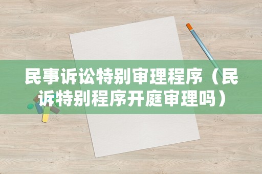 民事訴訟特別審理程序（民訴特別程序開(kāi)庭審理嗎）