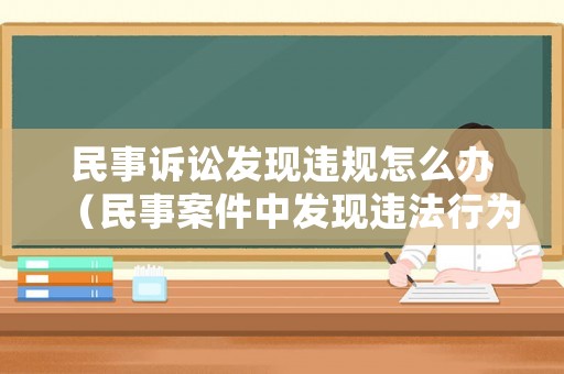 民事訴訟發(fā)現(xiàn)違規(guī)怎么辦（民事案件中發(fā)現(xiàn)違法行為的處理）