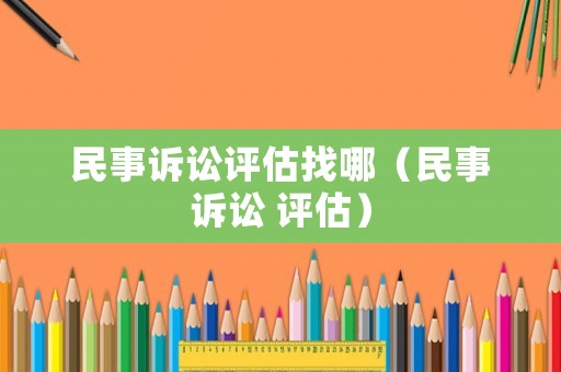 民事訴訟評(píng)估找哪（民事訴訟 評(píng)估）