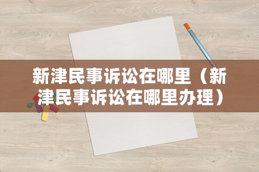 新津民事訴訟在哪里（新津民事訴訟在哪里辦理）
