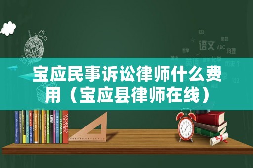 寶應(yīng)民事訴訟律師什么費用（寶應(yīng)縣律師在線）