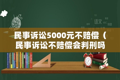 民事訴訟5000元不賠償（民事訴訟不賠償會(huì)判刑嗎）