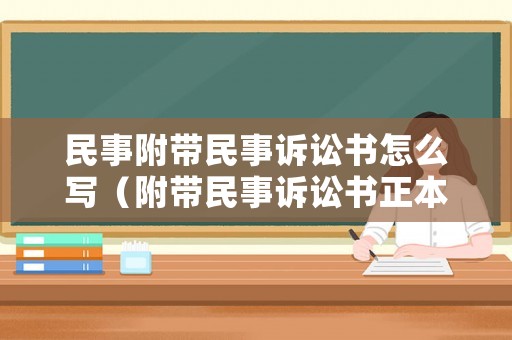 民事附帶民事訴訟書怎么寫（附帶民事訴訟書正本模板）