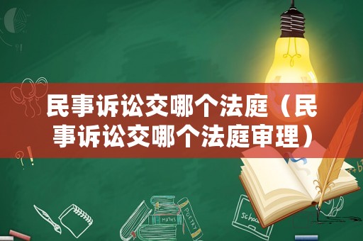 民事訴訟交哪個法庭（民事訴訟交哪個法庭審理）