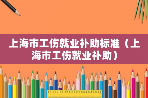 上海市工傷就業(yè)補助標(biāo)準(zhǔn)（上海市工傷就業(yè)補助）