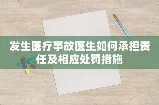 發(fā)生醫(yī)療事故醫(yī)生如何承擔(dān)責(zé)任及相應(yīng)處罰措施