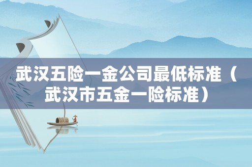 武漢五險一金公司最低標(biāo)準(zhǔn)（武漢市五金一險標(biāo)準(zhǔn)）